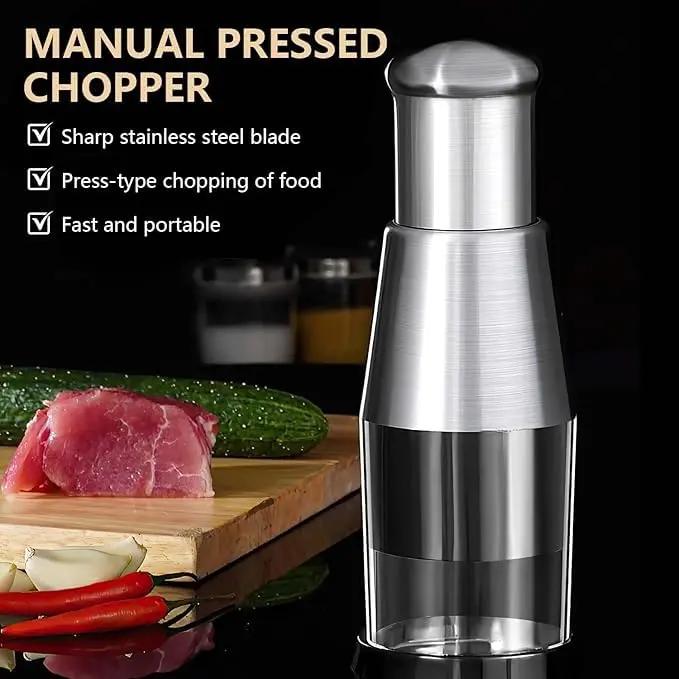 Multi-Use Garlic & Veggie Chopper – Stainless Steel - zensocart