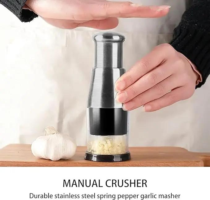 Multi-Use Garlic & Veggie Chopper – Stainless Steel - zensocart